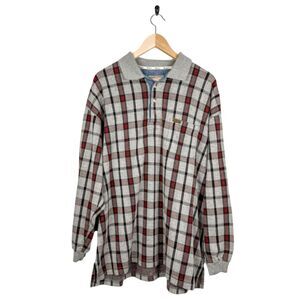 Vintage 90's Woolrich Plaid Collared Button Long Sleeve Outdoor Chore Shirt